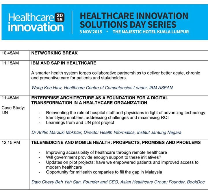 BookDoc Founder invited to speak on Healthcare Innovation 2015