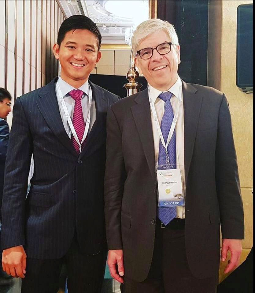 BookDoc founder with World Bank's Chief Economist Dr Paul Romer