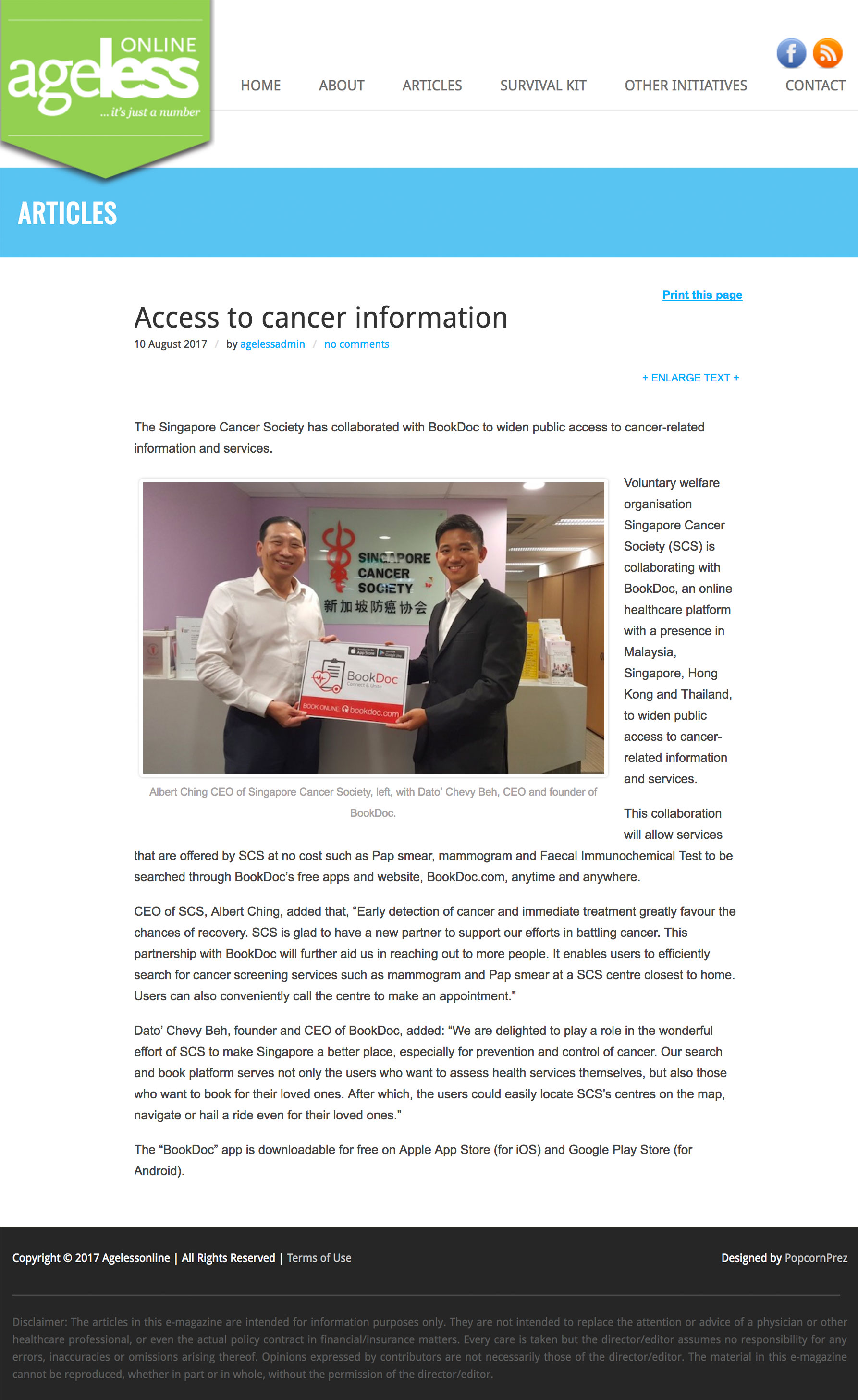Access to cancer information