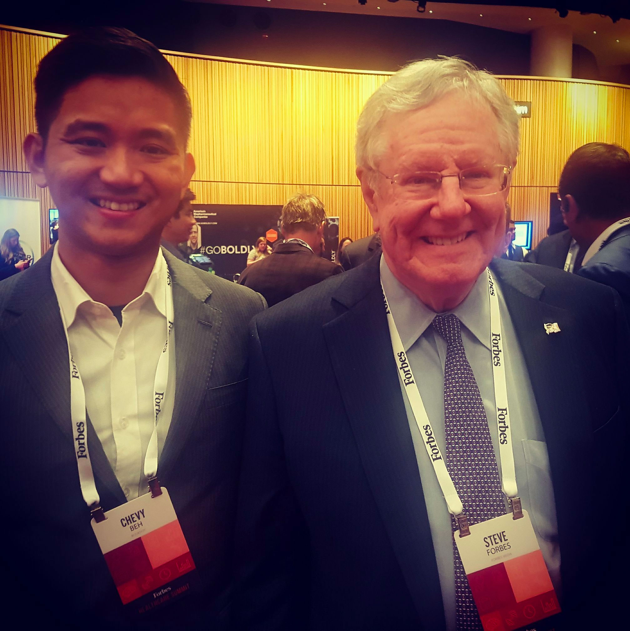 BookDoc Founder together with Steve Forbes, Chairman of Forbes Magazine